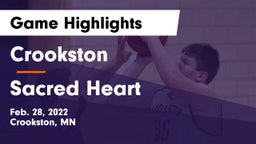 Crookston  vs Sacred Heart  Game Highlights - Feb. 28, 2022