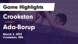 Crookston  vs Ada-Borup  Game Highlights - March 4, 2022