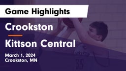Crookston  vs Kittson Central  Game Highlights - March 1, 2024