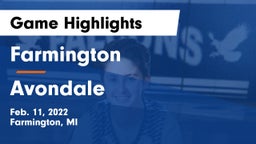 Farmington  vs Avondale  Game Highlights - Feb. 11, 2022
