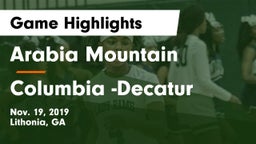 Arabia Mountain  vs Columbia -Decatur Game Highlights - Nov. 19, 2019