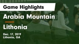 Arabia Mountain  vs Lithonia  Game Highlights - Dec. 17, 2019