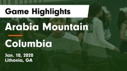Arabia Mountain  vs Columbia  Game Highlights - Jan. 10, 2020