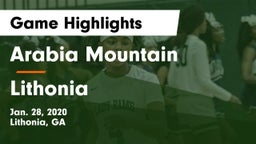 Arabia Mountain  vs Lithonia  Game Highlights - Jan. 28, 2020