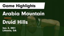 Arabia Mountain  vs Druid Hills  Game Highlights - Jan. 5, 2021