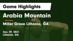 Arabia Mountain  vs Miller Grove  Lithonia, GA Game Highlights - Jan. 29, 2021