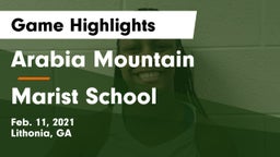 Arabia Mountain  vs Marist School Game Highlights - Feb. 11, 2021