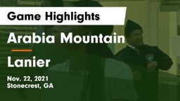 Arabia Mountain  vs Lanier  Game Highlights - Nov. 22, 2021