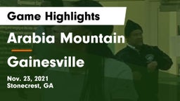 Arabia Mountain  vs Gainesville  Game Highlights - Nov. 23, 2021
