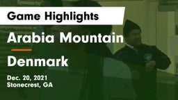 Arabia Mountain  vs Denmark  Game Highlights - Dec. 20, 2021