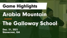 Arabia Mountain  vs The Galloway School Game Highlights - Dec. 21, 2021