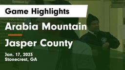 Arabia Mountain  vs Jasper County  Game Highlights - Jan. 17, 2023