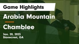 Arabia Mountain  vs Chamblee  Game Highlights - Jan. 20, 2023