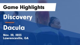 Discovery  vs Dacula  Game Highlights - Nov. 20, 2023