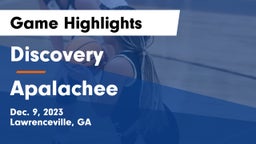 Discovery  vs Apalachee  Game Highlights - Dec. 9, 2023