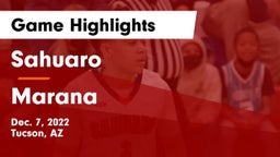 Sahuaro  vs Marana  Game Highlights - Dec. 7, 2022