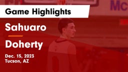 Sahuaro  vs Doherty  Game Highlights - Dec. 15, 2023