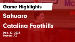 Sahuaro  vs Catalina Foothills Game Highlights - Dec. 22, 2023
