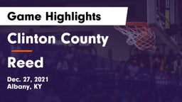 Clinton County  vs Reed  Game Highlights - Dec. 27, 2021
