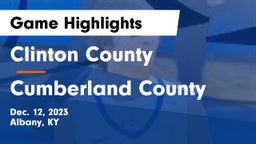 Clinton County  vs Cumberland County  Game Highlights - Dec. 12, 2023