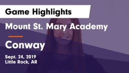 Mount St. Mary Academy vs Conway  Game Highlights - Sept. 24, 2019