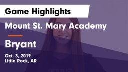 Mount St. Mary Academy vs Bryant  Game Highlights - Oct. 3, 2019