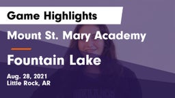 Mount St. Mary Academy vs Fountain Lake  Game Highlights - Aug. 28, 2021