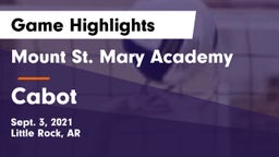 Mount St. Mary Academy vs Cabot  Game Highlights - Sept. 3, 2021