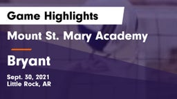 Mount St. Mary Academy vs Bryant  Game Highlights - Sept. 30, 2021