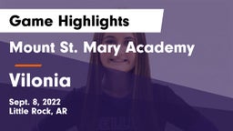 Mount St. Mary Academy vs Vilonia  Game Highlights - Sept. 8, 2022