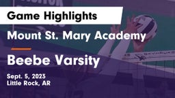 Mount St. Mary Academy vs Beebe Varsity  Game Highlights - Sept. 5, 2023