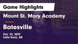 Mount St. Mary Academy vs Batesville  Game Highlights - Oct. 24, 2023