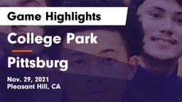 College Park  vs Pittsburg  Game Highlights - Nov. 29, 2021
