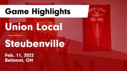 Union Local  vs Steubenville  Game Highlights - Feb. 11, 2022
