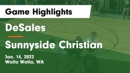 DeSales  vs Sunnyside Christian Game Highlights - Jan. 14, 2022