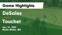DeSales  vs Touchet Game Highlights - Jan. 31, 2022