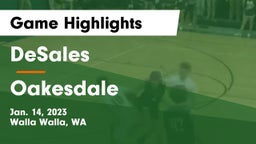 DeSales  vs Oakesdale  Game Highlights - Jan. 14, 2023