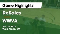 DeSales  vs WWVA Game Highlights - Jan. 24, 2023