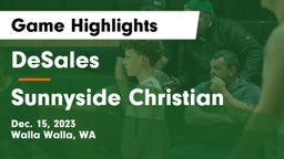 DeSales  vs Sunnyside Christian Game Highlights - Dec. 15, 2023
