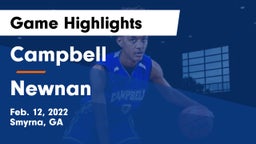 Campbell  vs Newnan  Game Highlights - Feb. 12, 2022