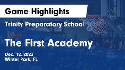 Trinity Preparatory School vs The First Academy Game Highlights - Dec. 12, 2023