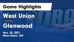 West Union  vs Glenwood  Game Highlights - Nov. 20, 2021