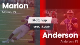 Matchup: Marion  vs. Anderson  2019