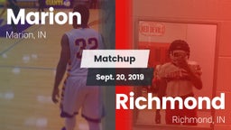 Matchup: Marion  vs. Richmond  2019