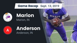 Recap: Marion  vs. Anderson  2019