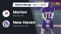 Recap: Marion  vs. New Haven  2019