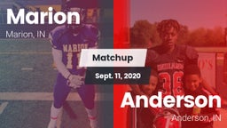 Matchup: Marion  vs. Anderson  2020
