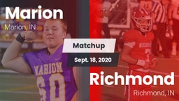 Matchup: Marion  vs. Richmond  2020