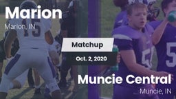 Matchup: Marion  vs. Muncie Central  2020