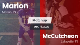 Matchup: Marion  vs. McCutcheon  2020